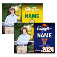 Graduation Signs 2024 with Photo