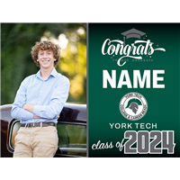 York Tech Graduation Sign with Photo