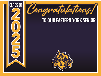 Eastern York Graduation Sign