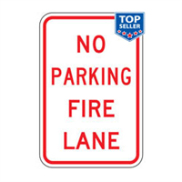 No Parking Fire Lane Sign