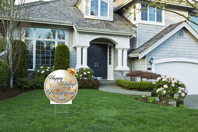 Holiday Ornament Signs Option 1